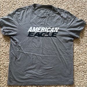 🔥3/$10 American Eagle Outfitters Charcoal Men's Tee